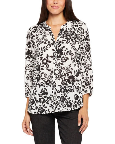 Shop Nydj Pintuck Blouse In White