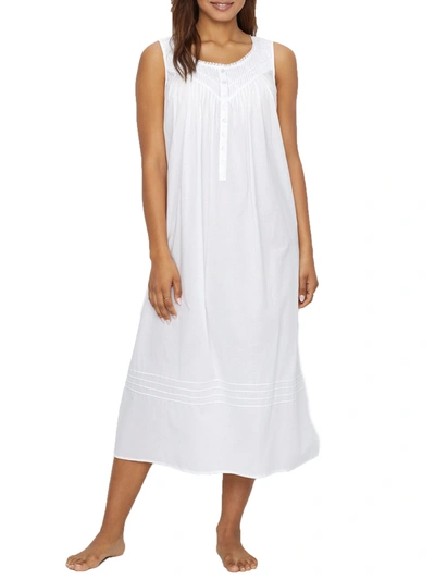 Shop Eileen West Women's Poetic Lawn Ballet Woven Nightgown In White