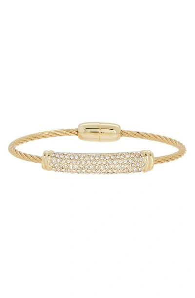 Shop Meshmerise Cz Wire Bracelet In Yellow