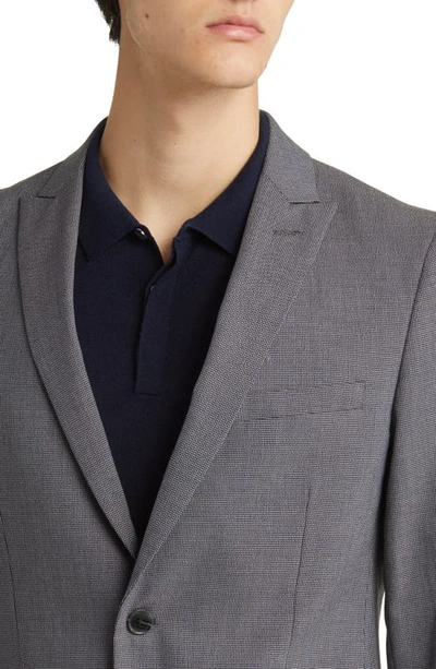Savile Row Co Microcheck Suit In Grey