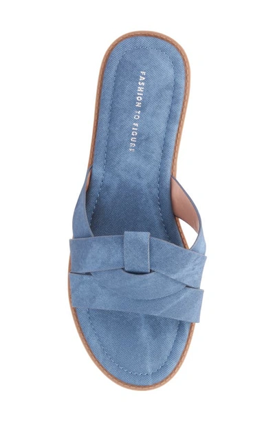Shop Fashion To Figure Tiana Slide Sandal In Medium Blue
