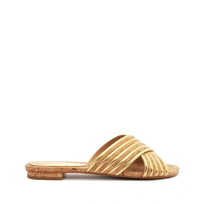 Shop Schutz Latifah Cork Sandal In Gold