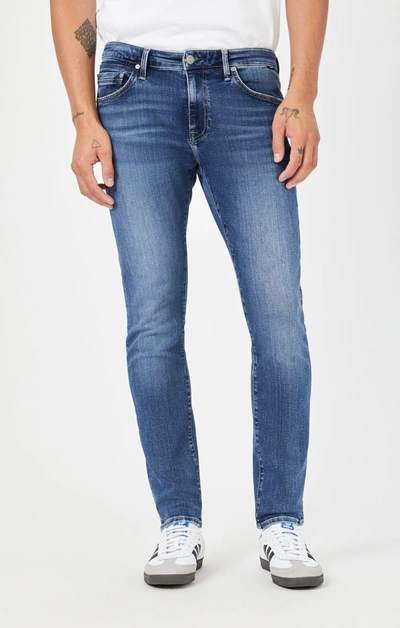 Shop Mavi Jake Slim Leg In Mid Organic Vintage In Medium Blue