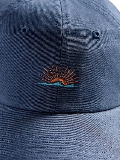 Shop Faherty Sunwashed Baseball Hat In Washed Navy