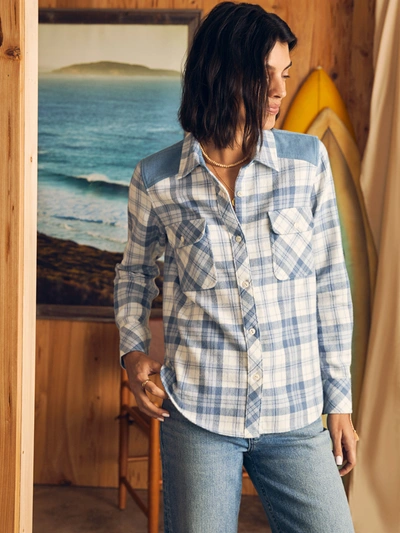 Faherty Daly Shirt In Misty Plaid
