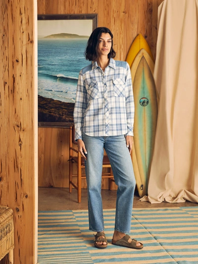 Faherty Daly Shirt In Misty Plaid