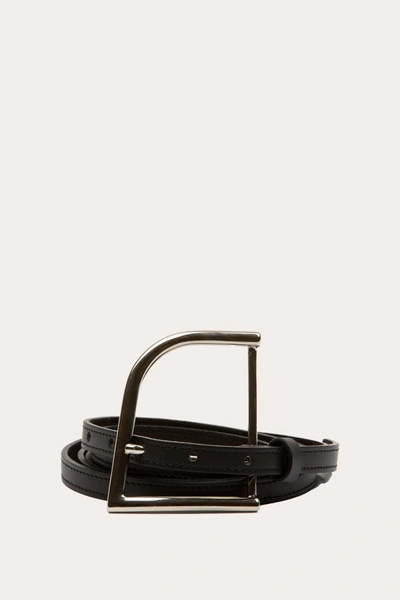 Shop Little Liffner Mega Buckle Belt Black