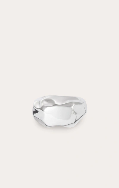Little Liffner Ice Cube Pinky Ring Silver