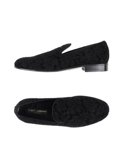 Shop Dolce & Gabbana Loafers In Black