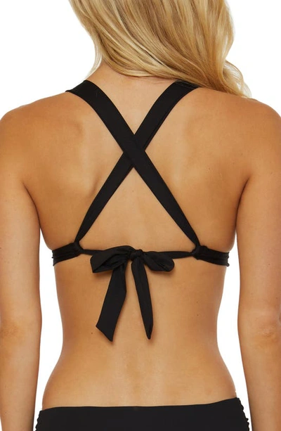 Shop Soluna Ring Bikini Top In Black