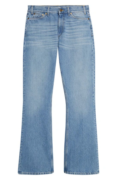 Stockholm Surfboard Club Fog Nonstretch Bootcut Jeans In Mid Blue