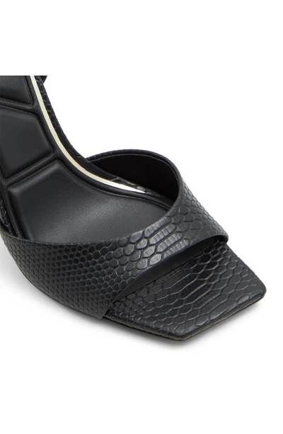 Shop Aldo Lettie Ankle Strap Sandal In Other Black
