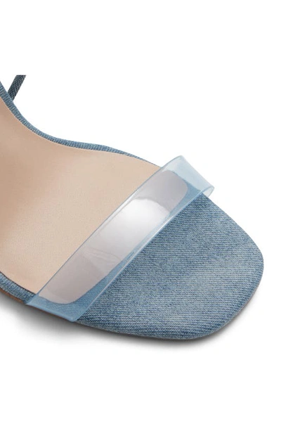 Shop Aldo Onardonia Ankle Wrap Sandal In Medium Blue