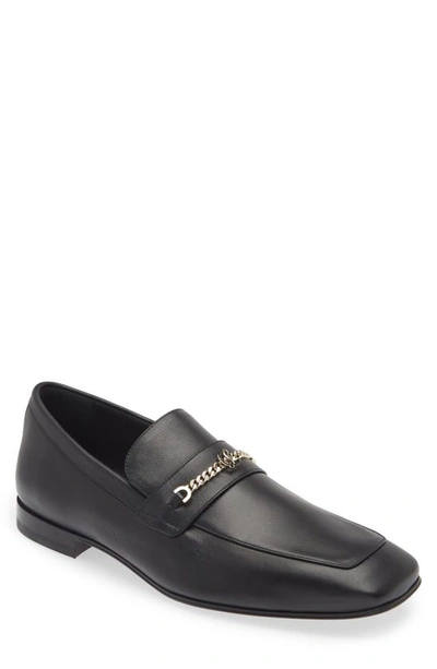 Shop Christian Louboutin Monogram Apron Toe Loafer In Black