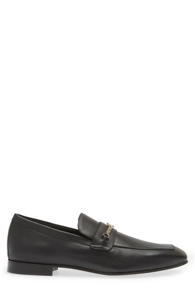 Christian Louboutin Monogram Apron Toe Loafer In Black