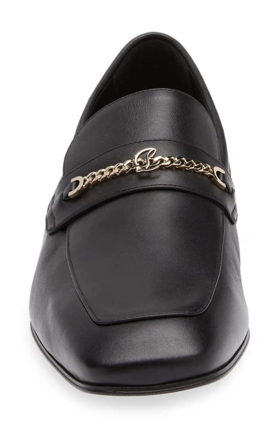 Shop Christian Louboutin Monogram Apron Toe Loafer In Black