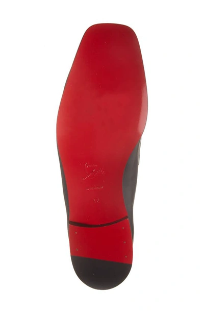 Christian Louboutin Monogram Apron Toe Loafer In Black