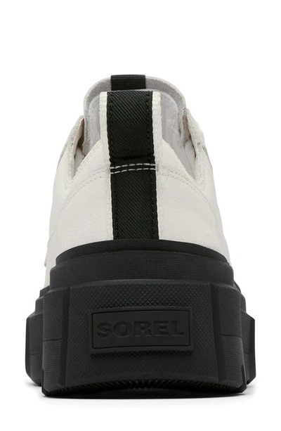 Shop Sorel Caribou X Waterproof Platform Sneaker In Sea Salt/ Black
