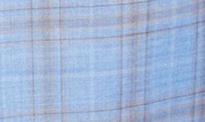 Shop Ted Baker Jay Slim Fit Deco Plaid Wool Sport Coat In Medium Blue