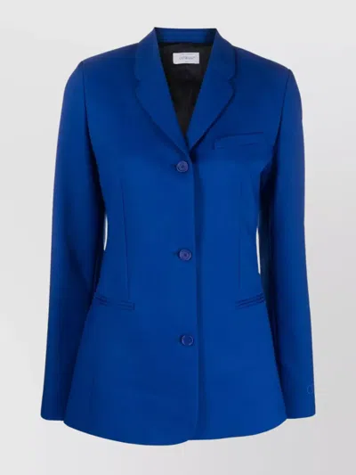 Off-white Tech Drill Tailoring Jacket In Blue