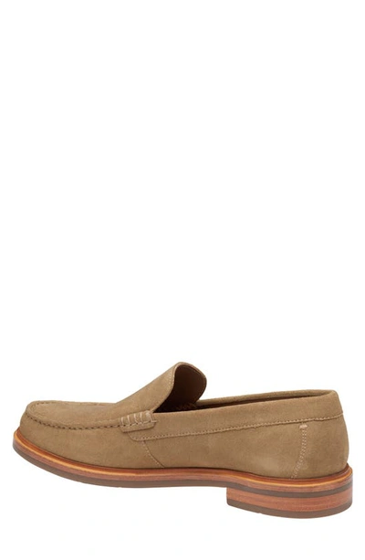 Shop Johnston & Murphy Lyles Suede Loafer In Taupe Suede