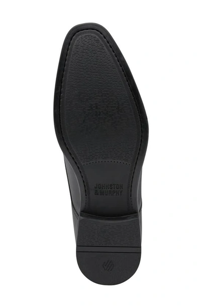 Johnston & Murphy Hawthorn Plain Toe Derby In Black Full Grain