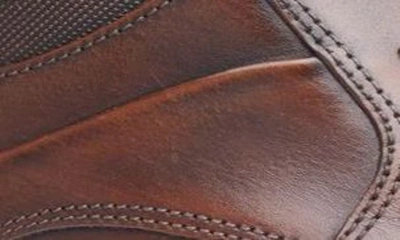 Johnston & Murphy Gibbons Mens Leather Pointed Toe Oxfords In Mahogany Full Grain