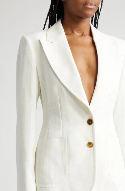 Shop Etro Single Breasted Blazer In Cotton