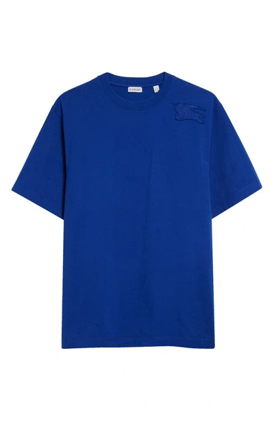 Shop Burberry Ekd Appliqué Cotton T-shirt In Knight
