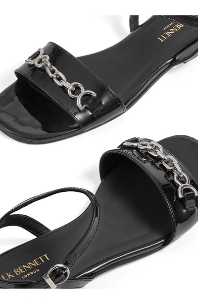 Shop Lk Bennett Kelly Ankle Strap Sandal In Black