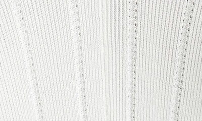 Jacquemus Matte White Ribbed Viscose T-shirt In Off-white