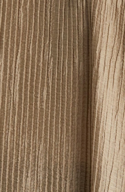 Shop Eileen Fisher Textured High Collar Open Jacket In Briar