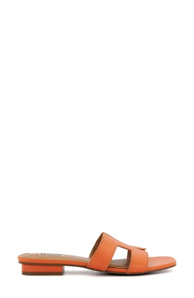 Shop Dune London Loupe Slide Sandal In Orange