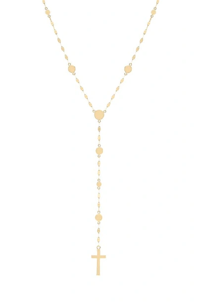 Shop Lana Cross Disc Lariat Necklace In Gold