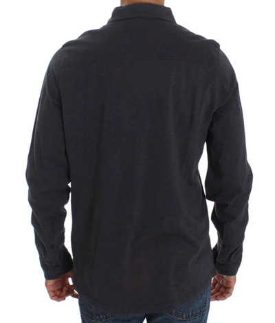 Shop Alpha Massimo Rebecchi Sleek Gray Casual Cotton Men's Shirt