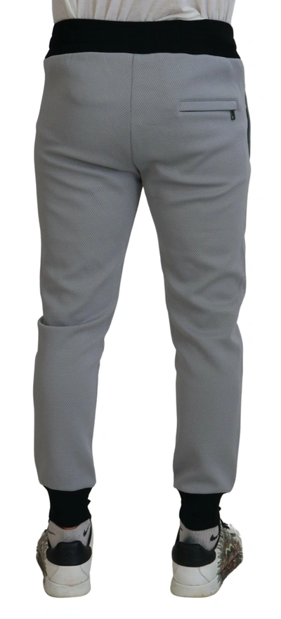 Shop Dolce & Gabbana Elegant Grey Jogger Men's Pants In Gray
