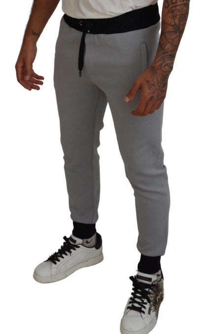 Shop Dolce & Gabbana Elegant Grey Jogger Men's Pants In Gray