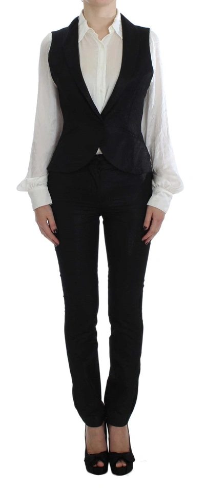 Shop Exte Elegant Three-piece Black Pants Women's Suit