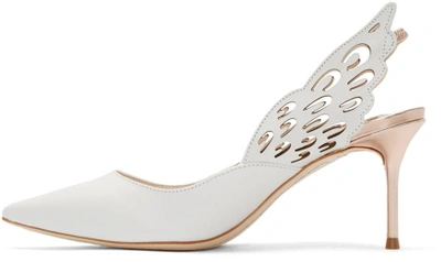 Shop Sophia Webster White Winged Angelo Heels