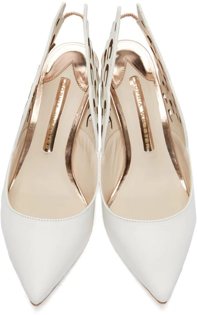 Shop Sophia Webster White Winged Angelo Heels