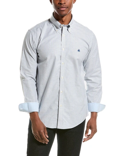 Shop Brooks Brothers Oxford Regular Fit Shirt In Blue