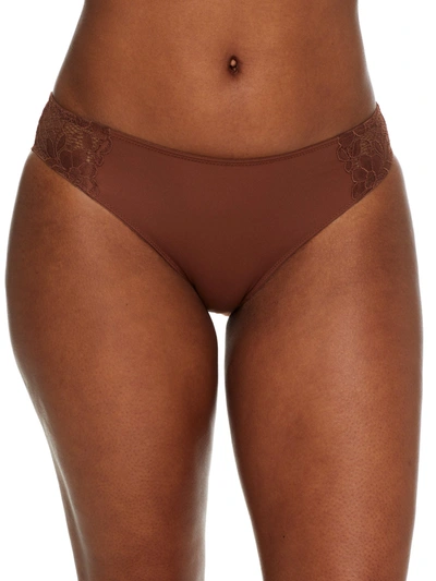 Shop Bare Women's The Essential Lace Bikini In Brown
