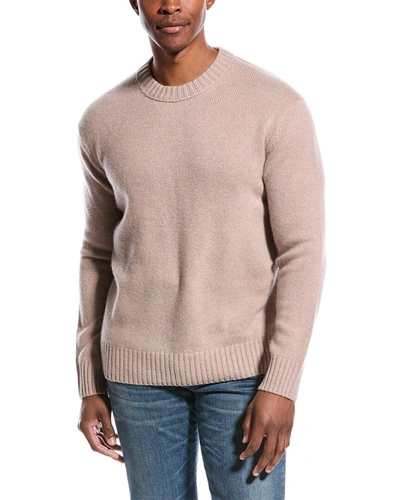 Shop Frame Cashmere Crewneck Sweater In Pink