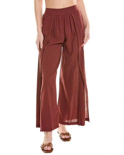 Shop Becca By Rebecca Virtue Gauzy Woven Pant In Brown