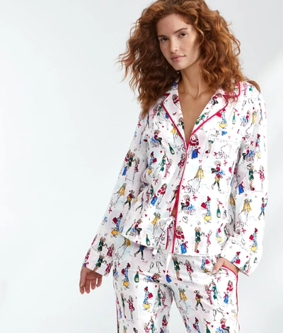Shop Bare Women's The Spark Joy Brushed Cotton Pajama Set In Multi