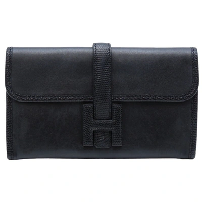 Shop Hermes - Leather Wallet () In Black