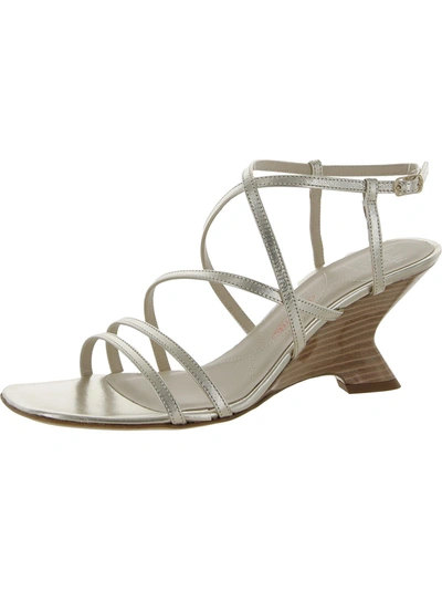 Shop Amalfi By Rangoni Firma Womens Ankle Strap Comfort Sole Wedge Sandals In White