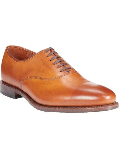 Shop Allen Edmonds Carlyle Mens Leather Dress Derby Shoes In Brown
