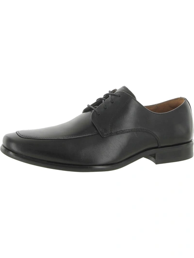 Shop Florsheim Postino Mens Leather Lace-up Oxfords In Black