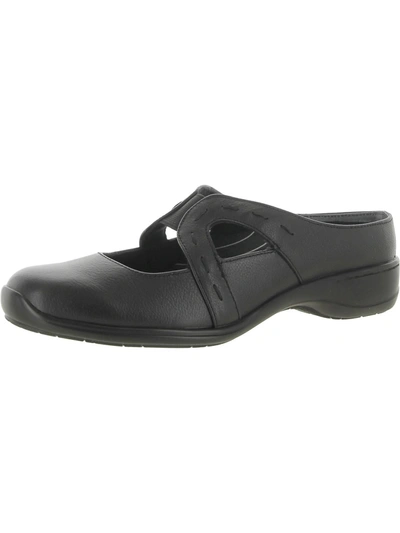 Ros Hommerson Shoenanigan Womens Leather Slip-on Mules In Black